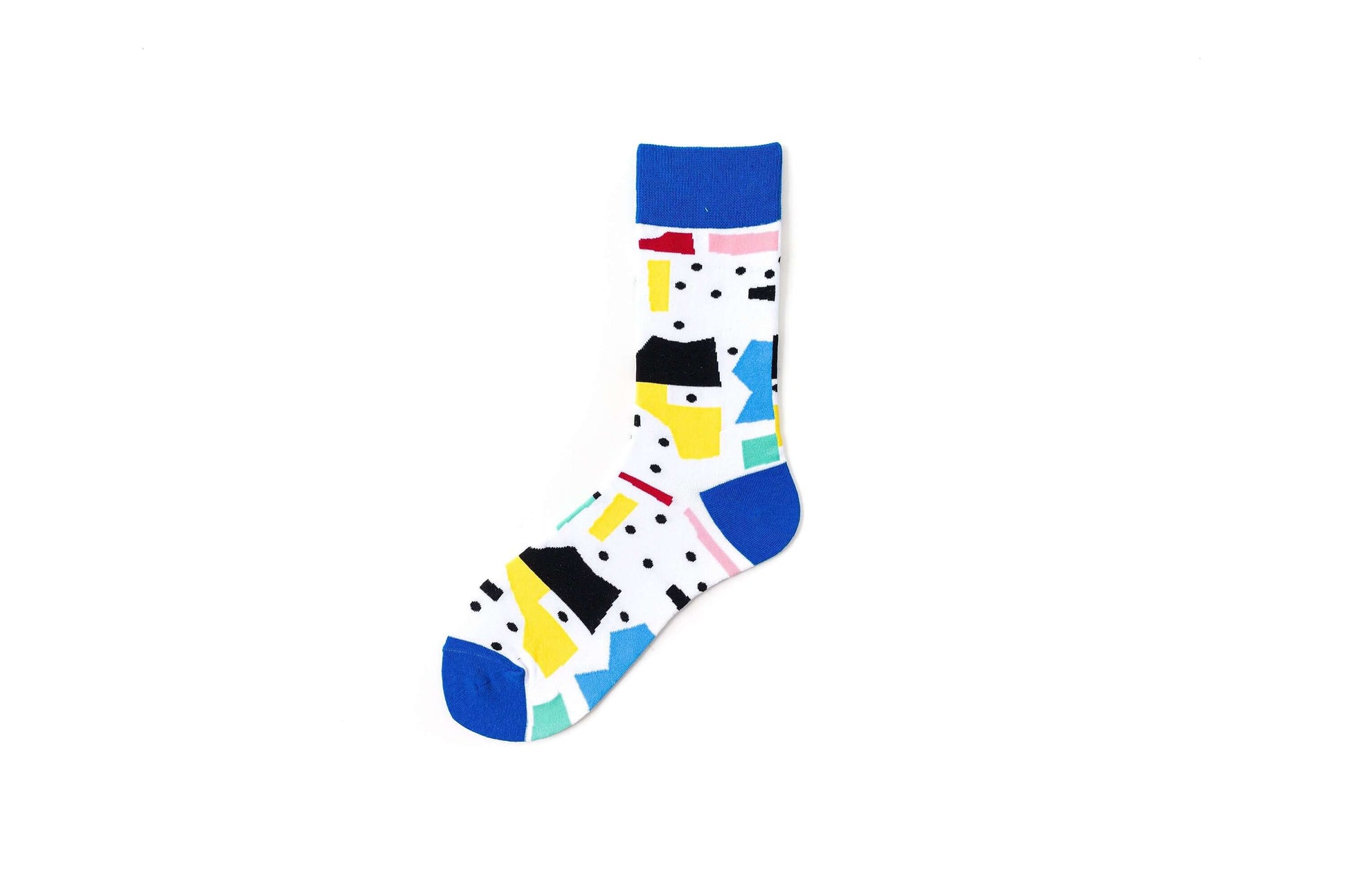 10 Pack High-Tube Trendy Socks for Men & Women Geometry Dot Diamon European American British Style Colorful Trend Cotten Socks - Beltbuy Store