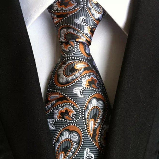 High Density Paisley Cashew Flower Polyester Men Suit Tie - Beltbuy Store