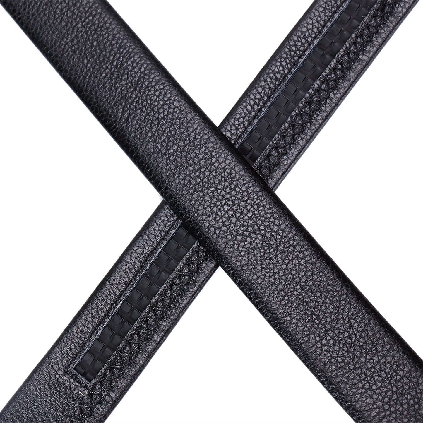 Men Leather Ratchet Belt Dress with Click Sliding Buckle 1 3/8" in Gift Box - Adjustable Trim to Fit - Beltbuy Store