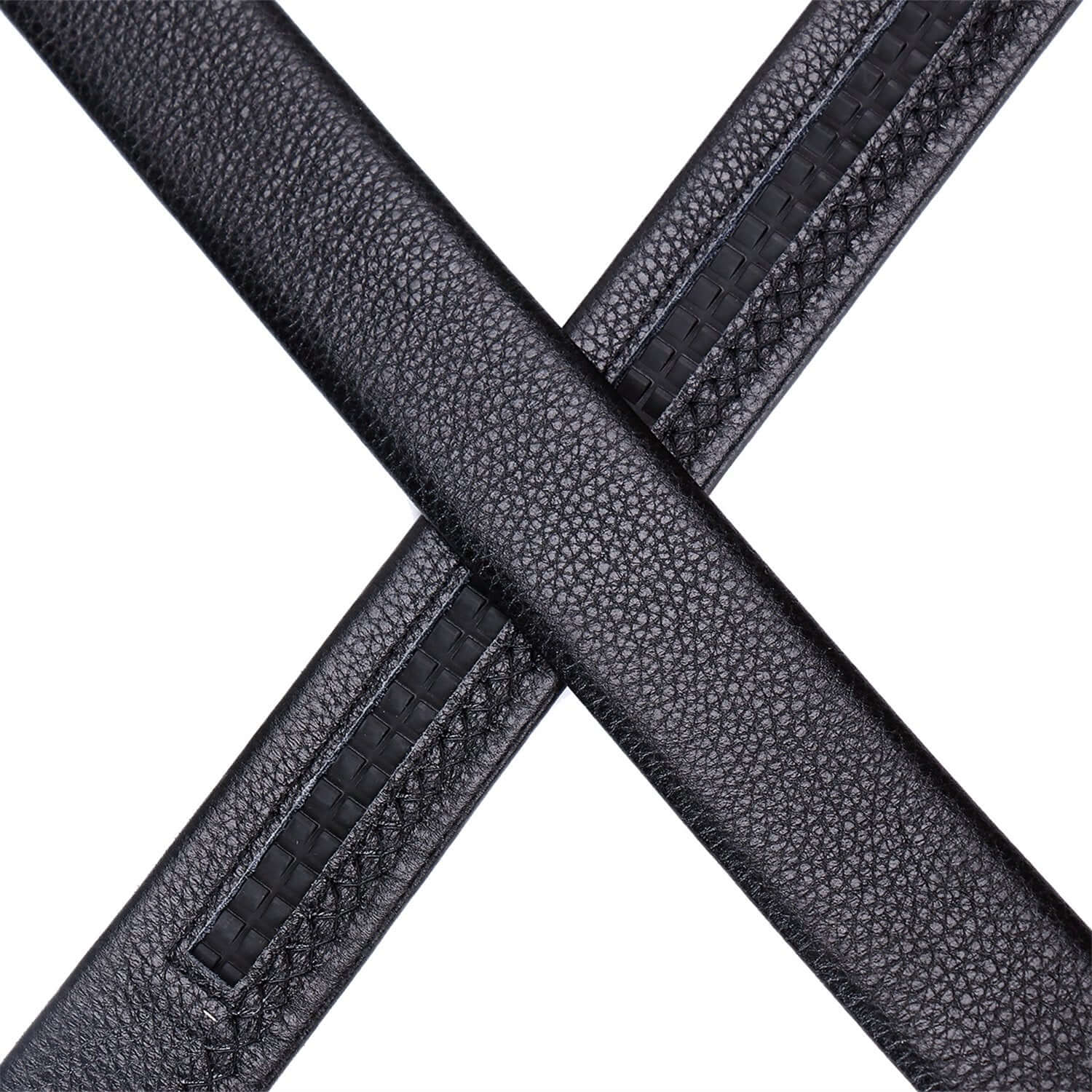 Men Leather Ratchet Belt Dress with Click Sliding Buckle 1 3/8" in Gift Box - Adjustable Trim to Fit - Beltbuy Store
